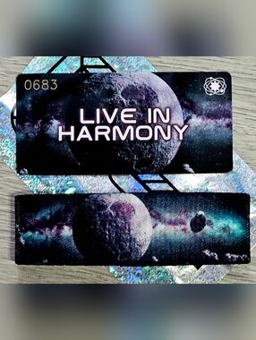 ZOX "LIVE IN HARMONY" #683 ERIS RARE UNREDEEMED DIAMOND COLLECTIBLE WRISTBAND